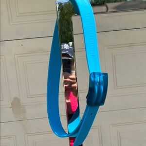 Adidas Sporty Blue and Silver Silicone Golf Belt